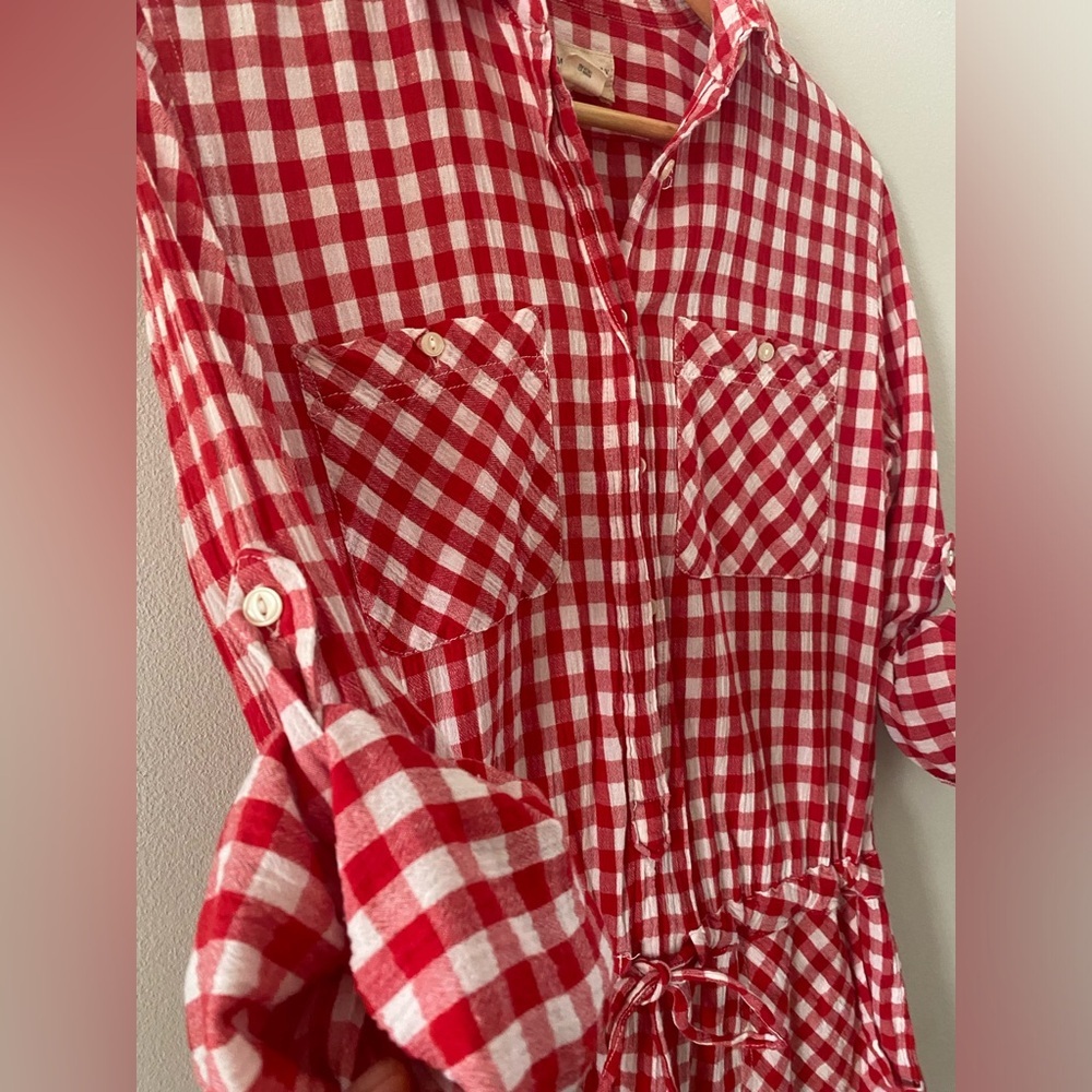 Denim Supply Ralph Lauren Plaid romper rare colors red and white
Size M - Picture 5 of 9